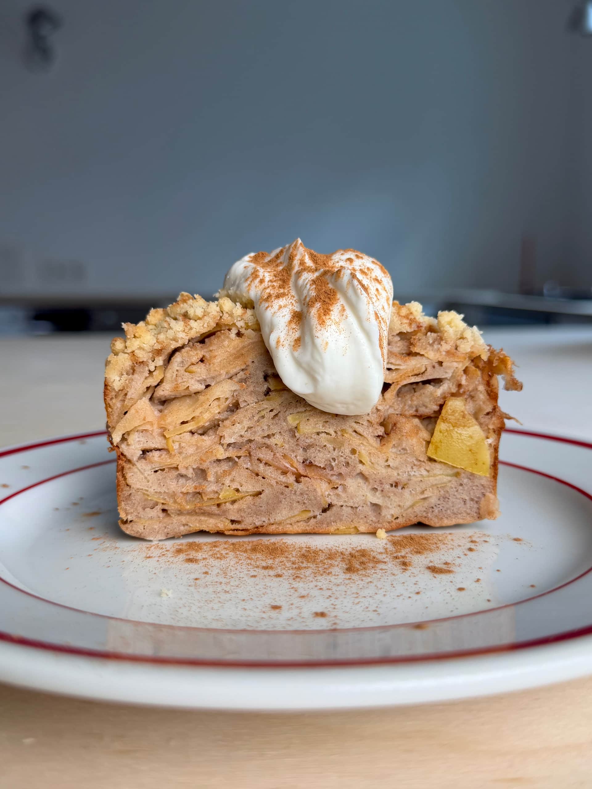 Apfelkuchen. Zimt. Streusel. - Rezeptbild