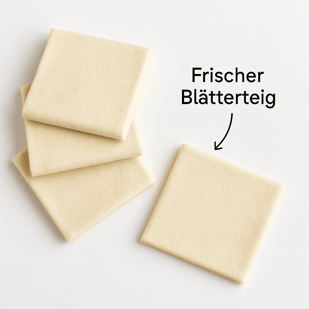 Frischer Blätterteig
