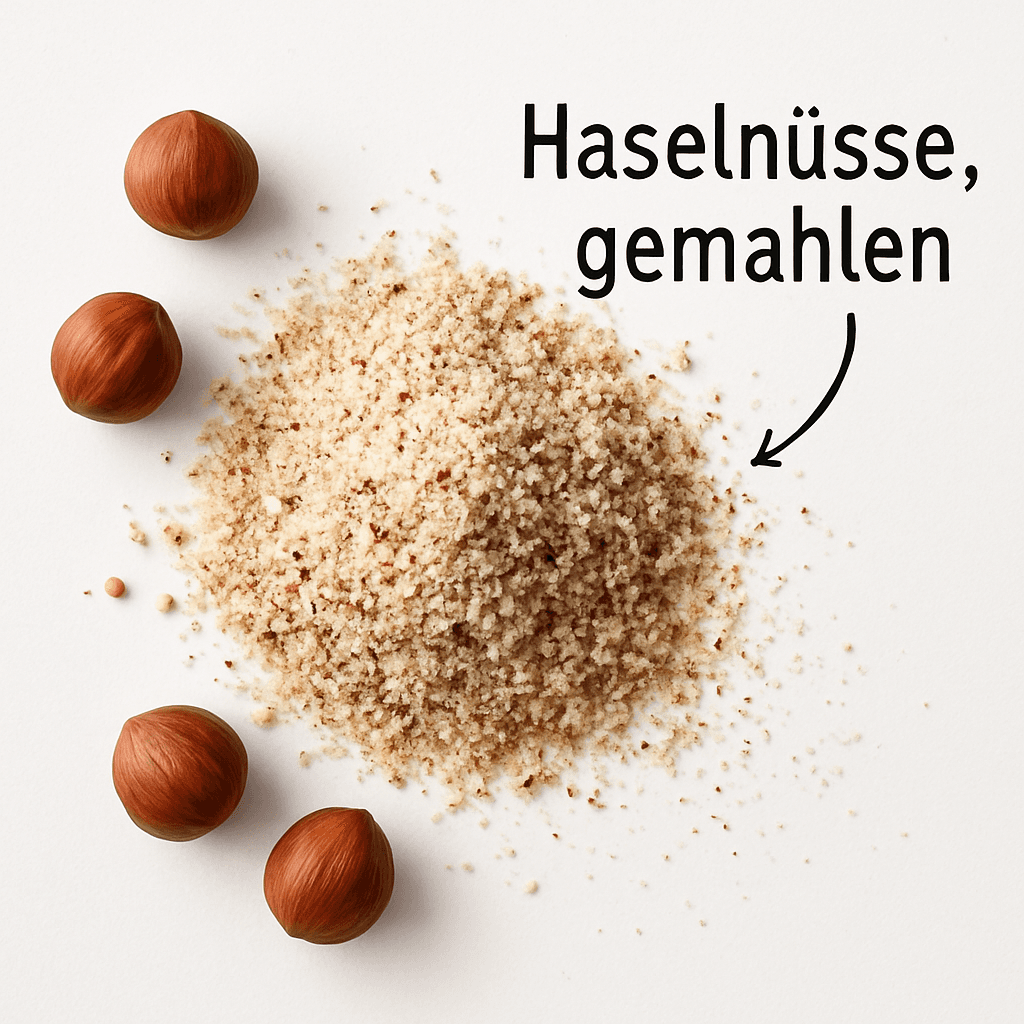 Haselnüsse, gemahlen