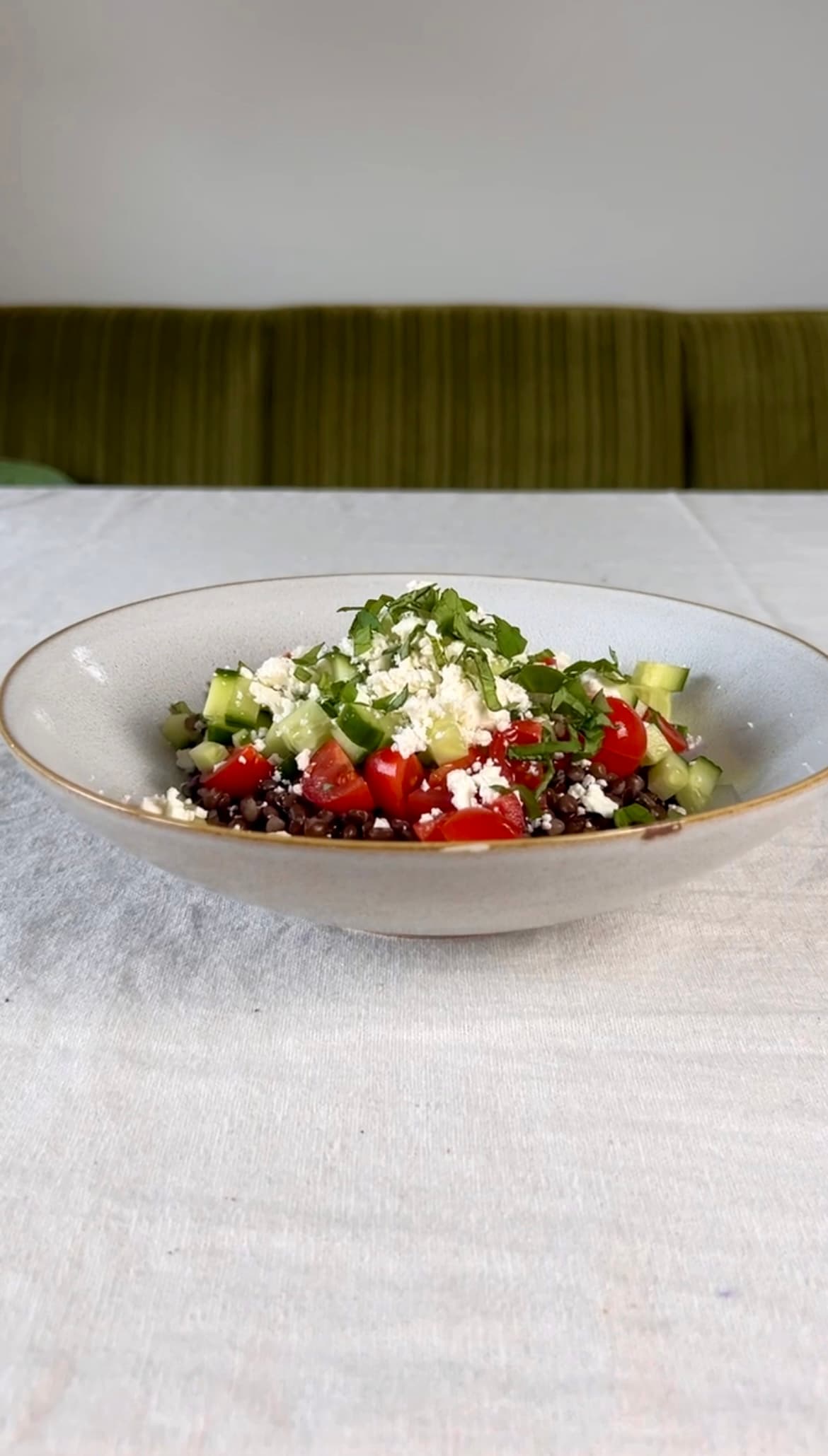 Beluga-Linsen Salat