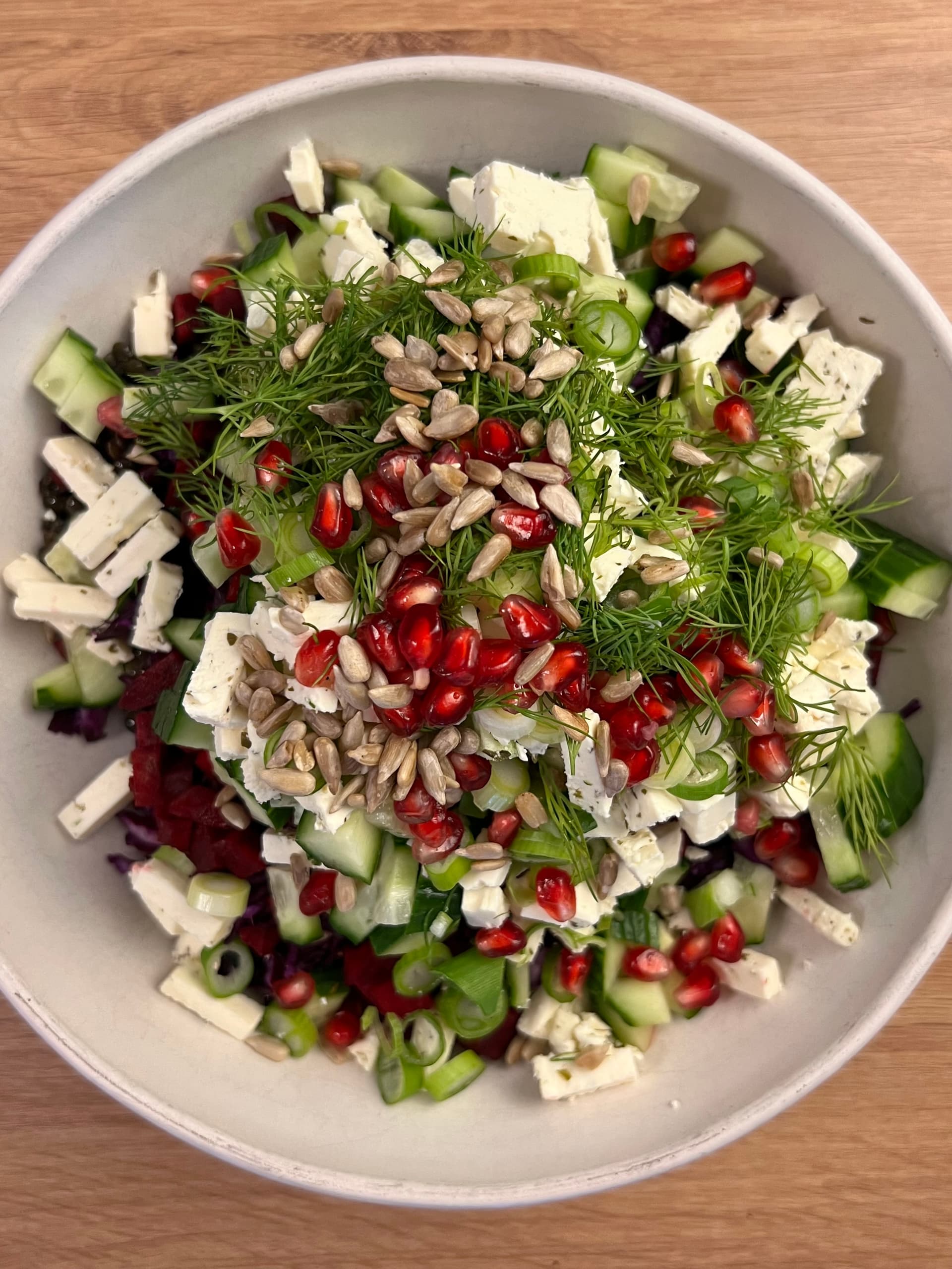 Belugalinsen-Salat mit Roter Bete und Feta