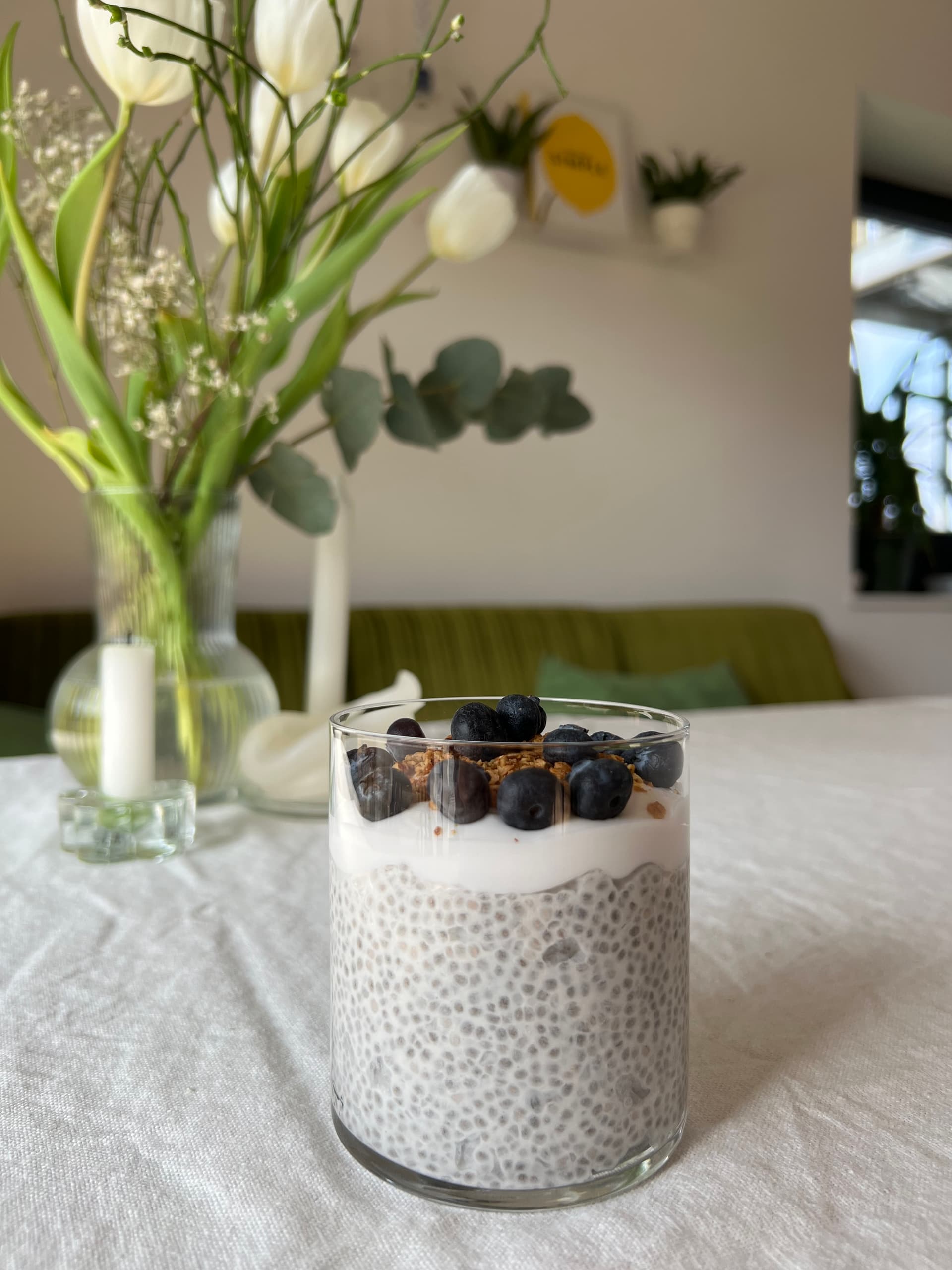 Chia-Pudding mit Toppings