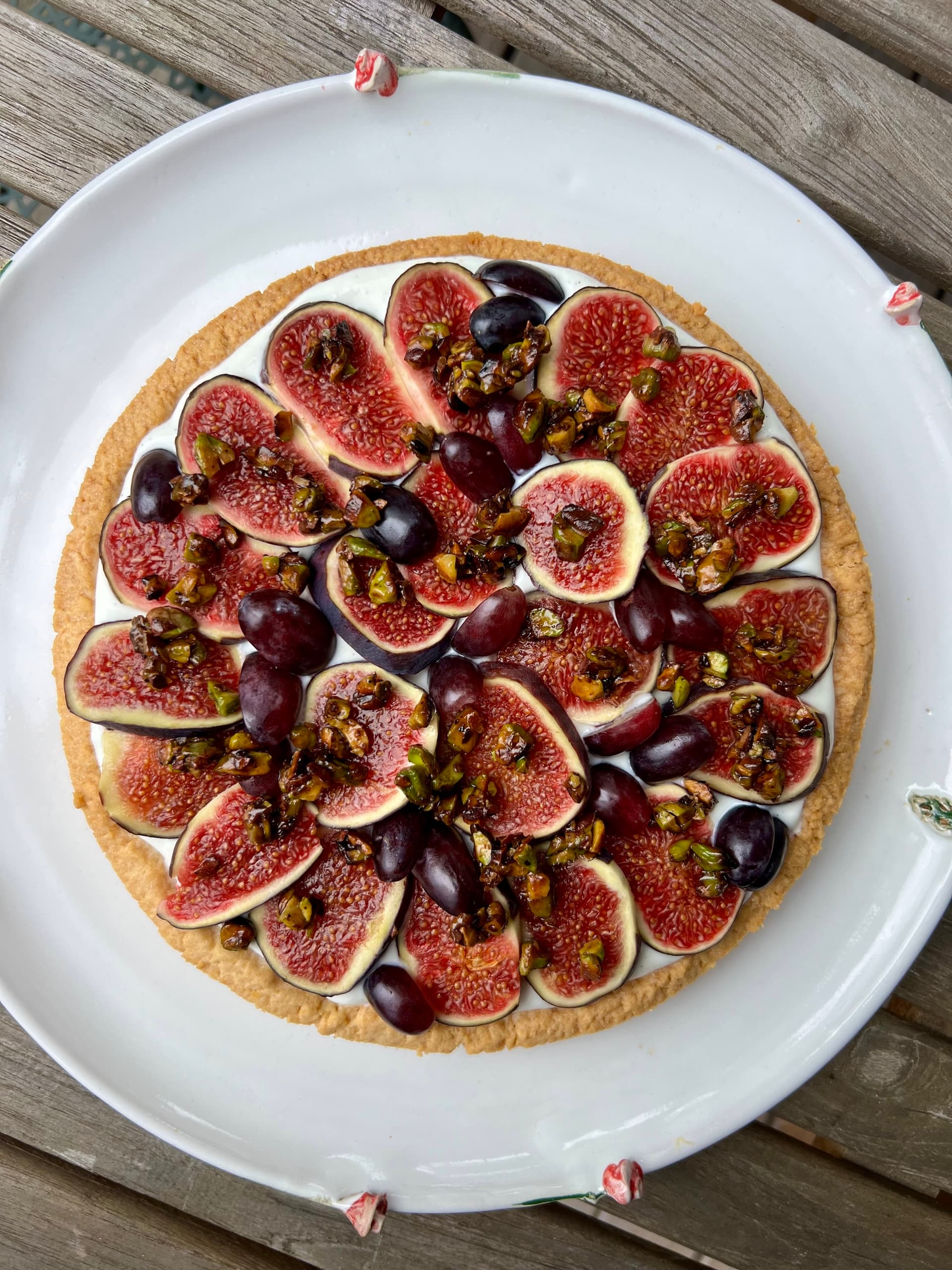 Feigen Tarte mit griechischem Joghurt