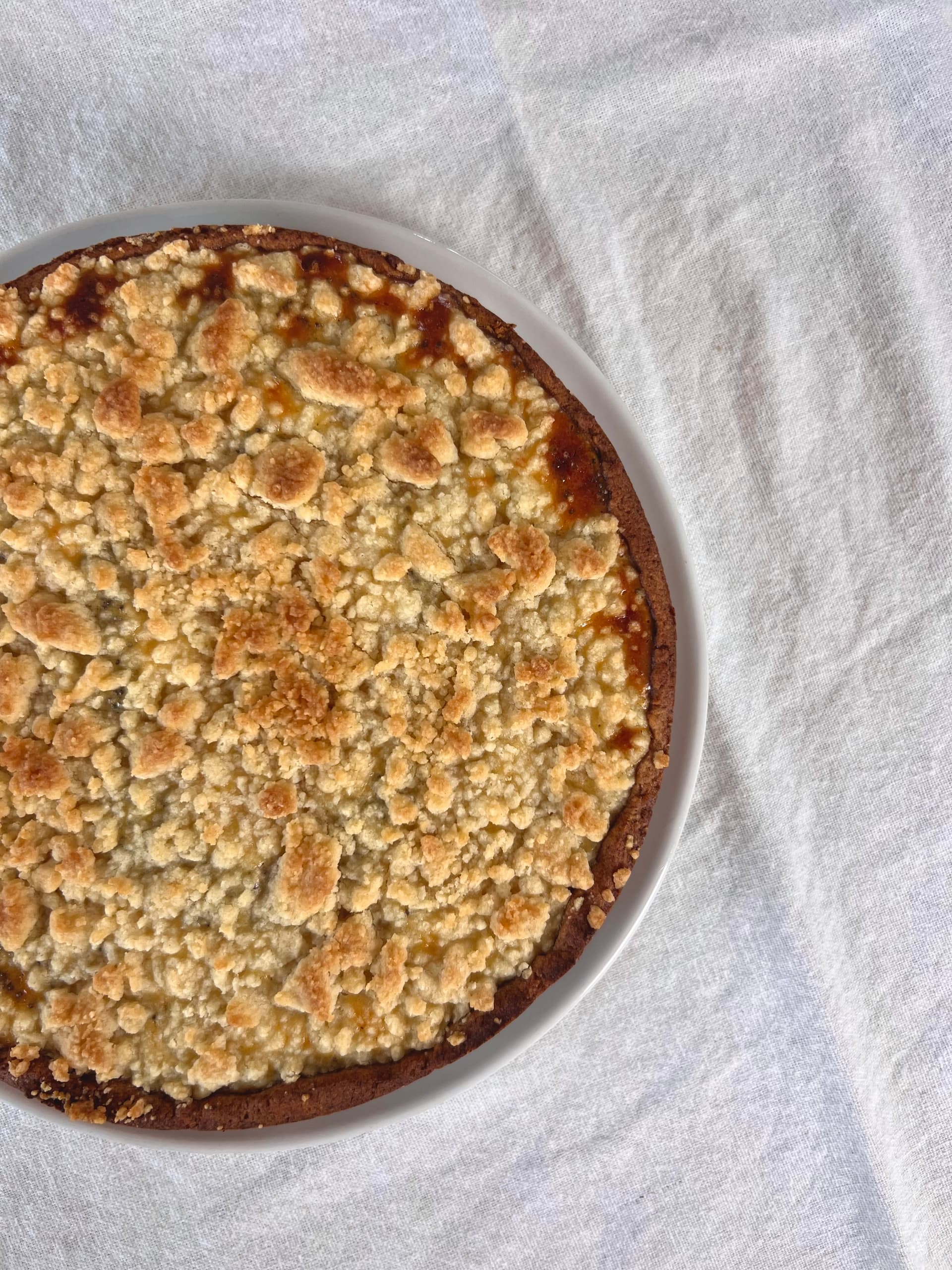 Quark-Mohn-Kuchen mit Streusel