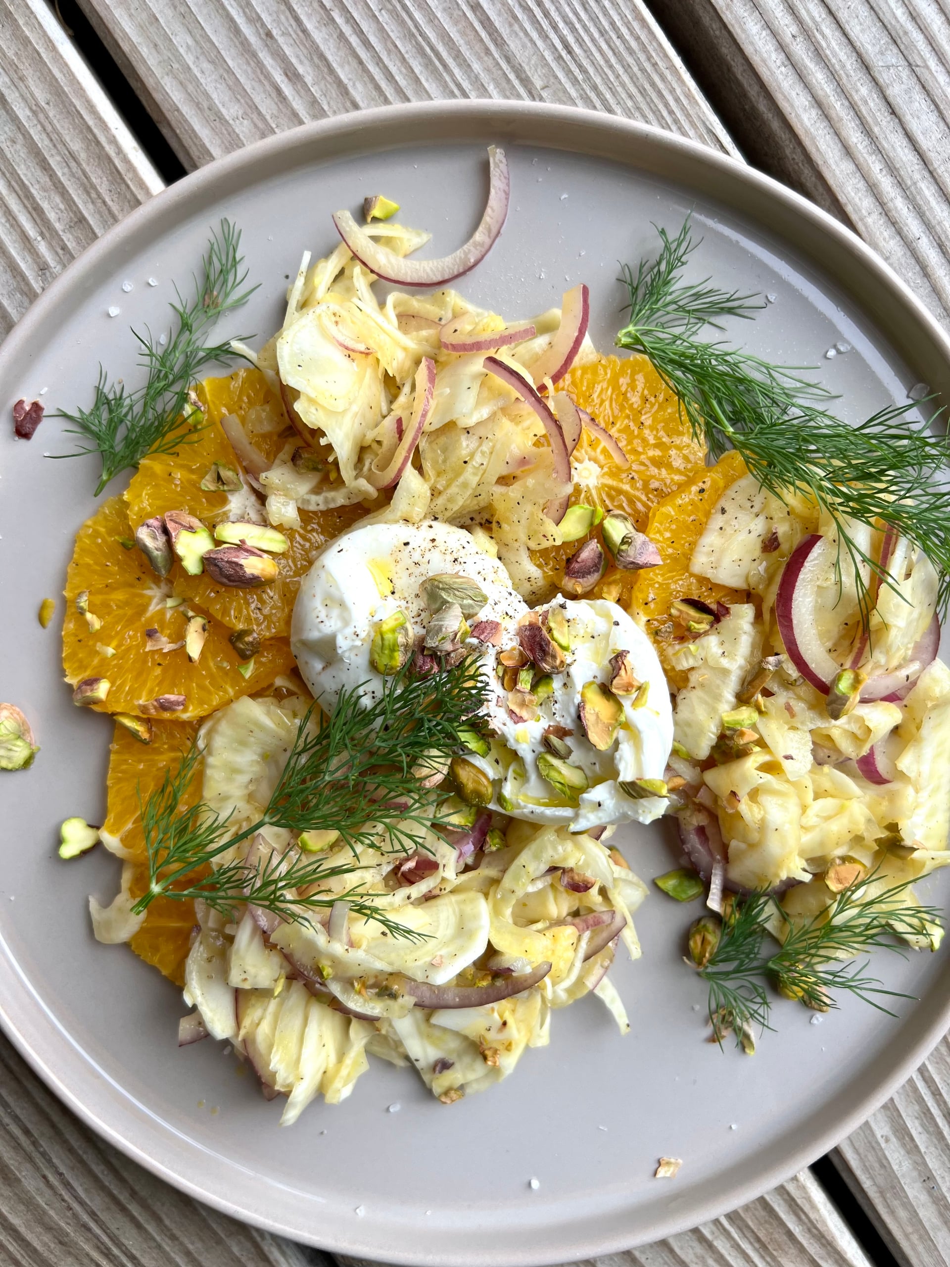 Fenchel-Orangen-Salat mit Burrata - Rezeptbild