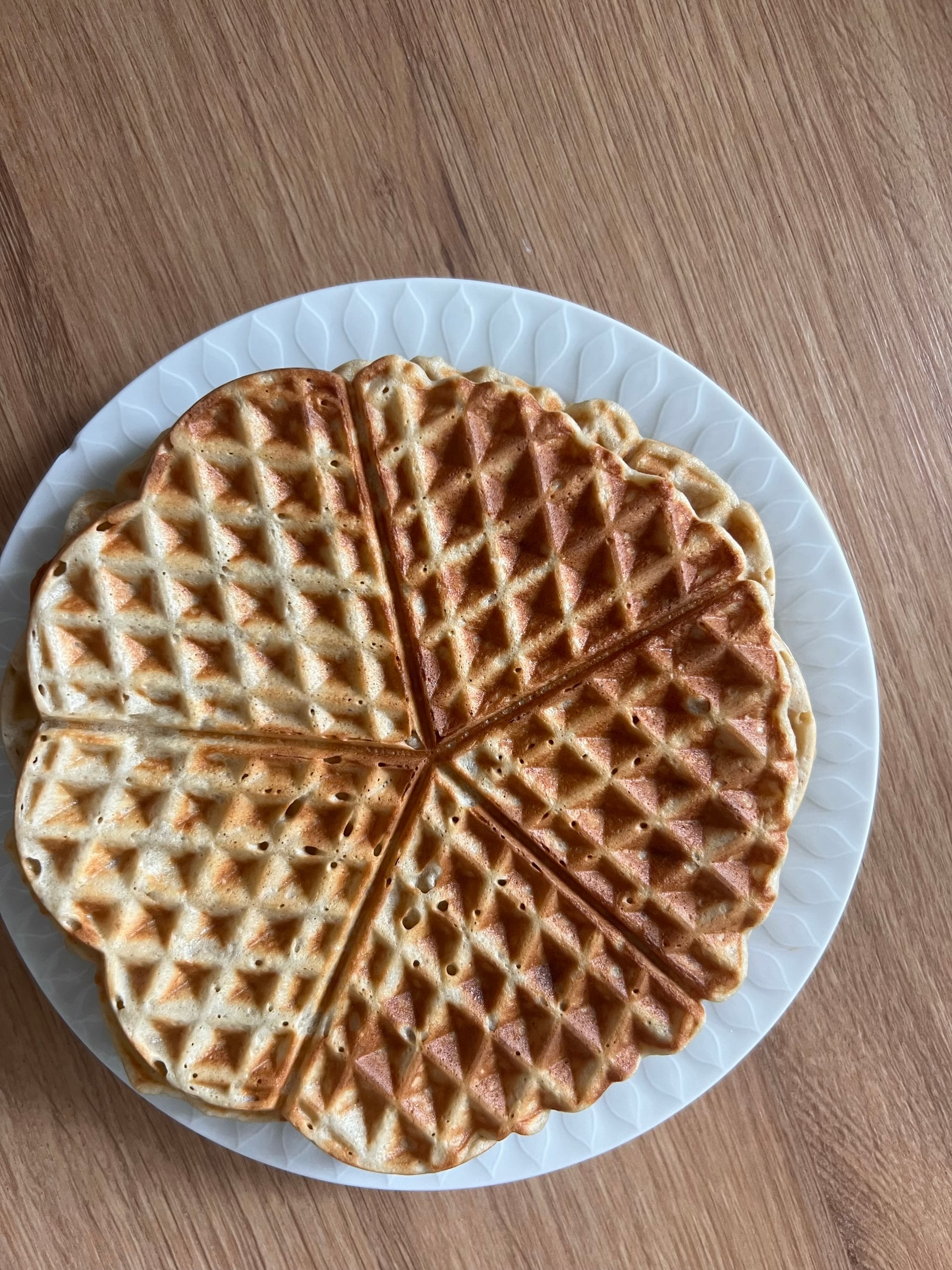 Zuckerfreie Bananenwaffeln