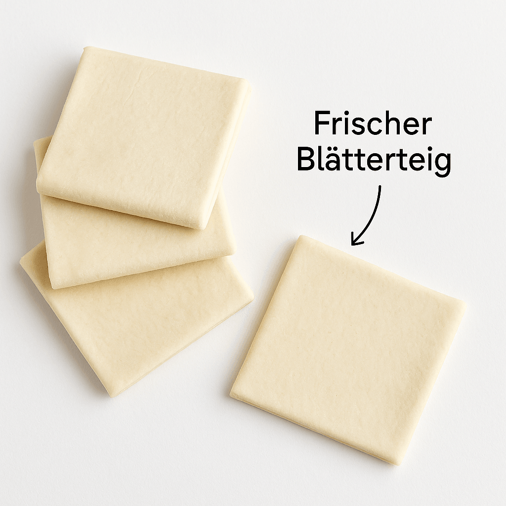 Frischer Blätterteig