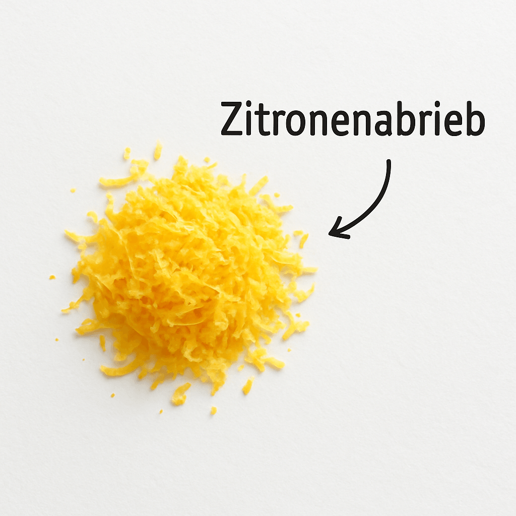 Zitronenabrieb