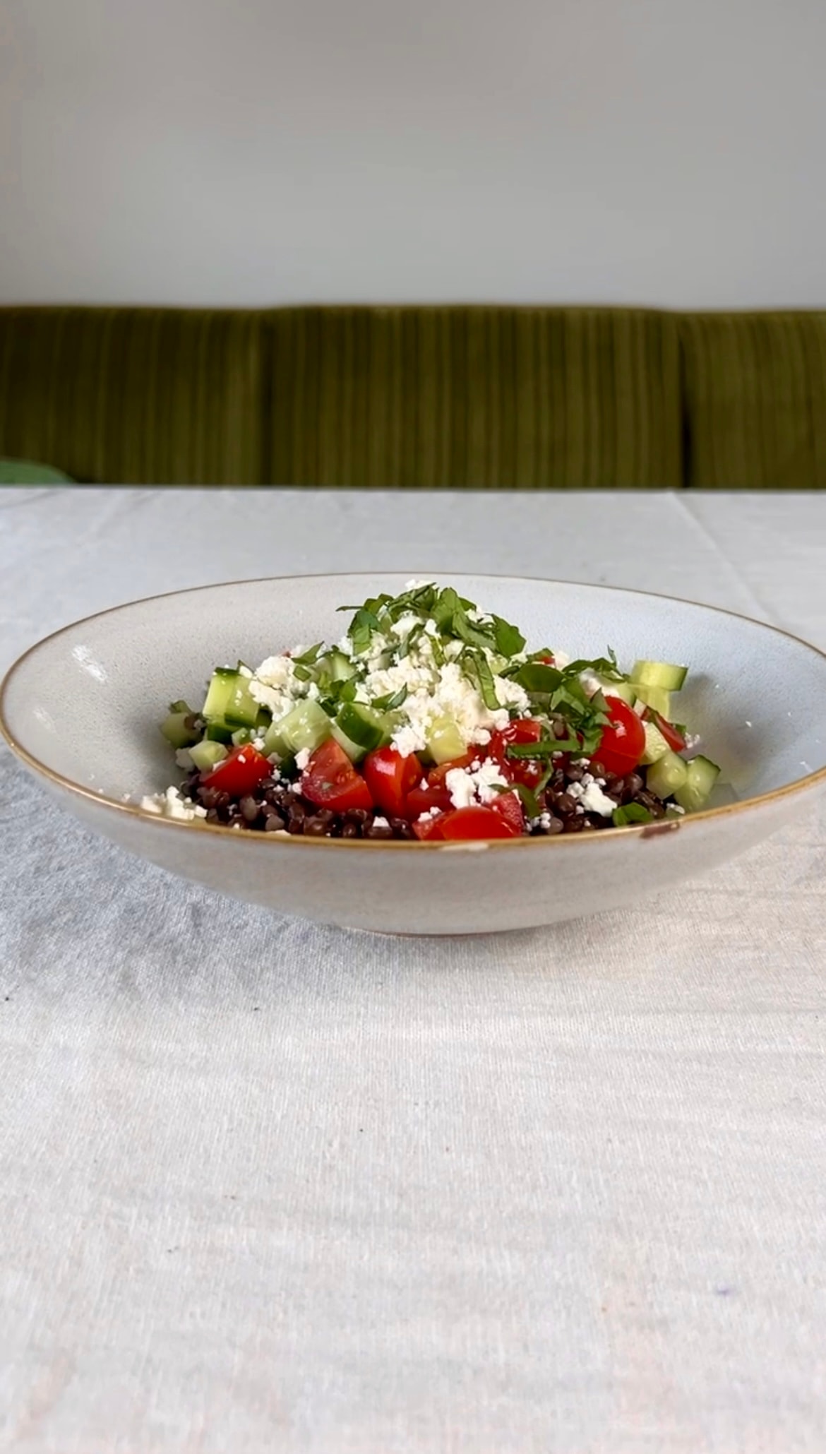 Beluga-Linsen Salat