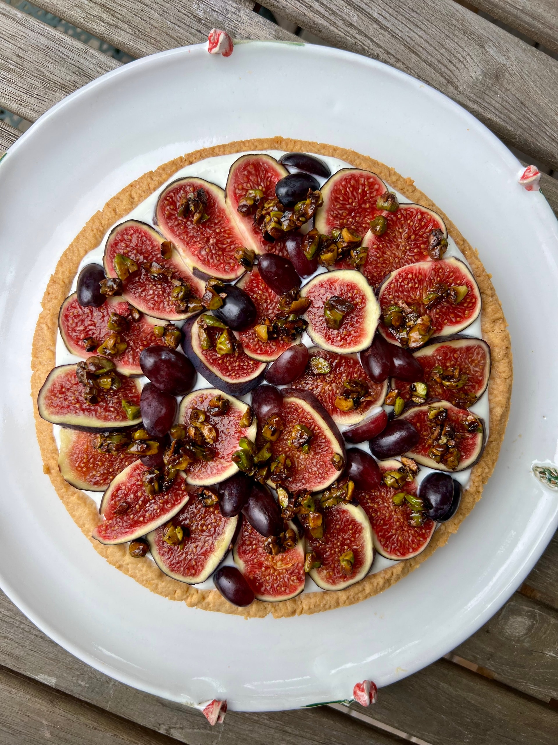 Feigen Tarte mit griechischem Joghurt