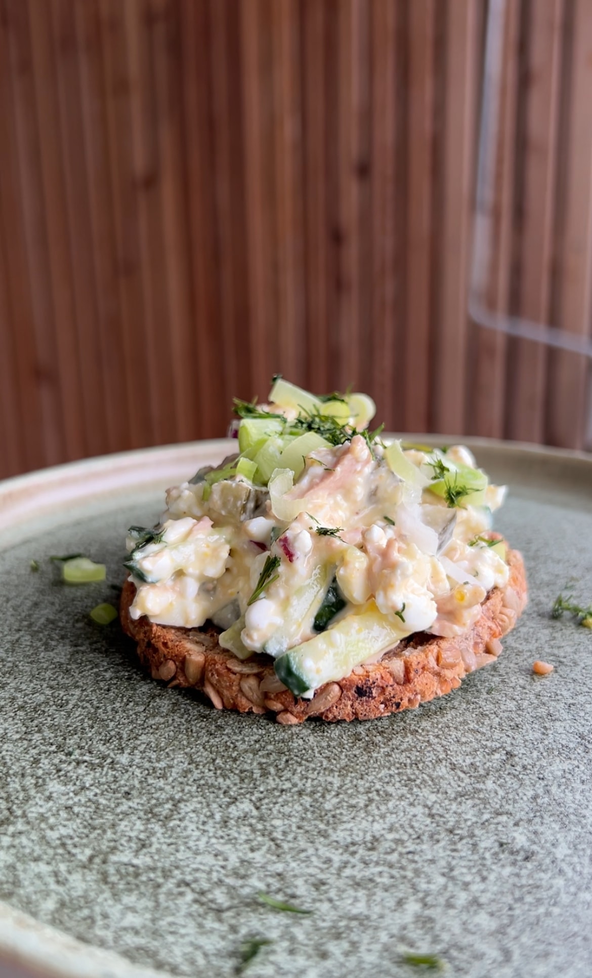 Proteinreicher Eiersalat mit Thunfisch