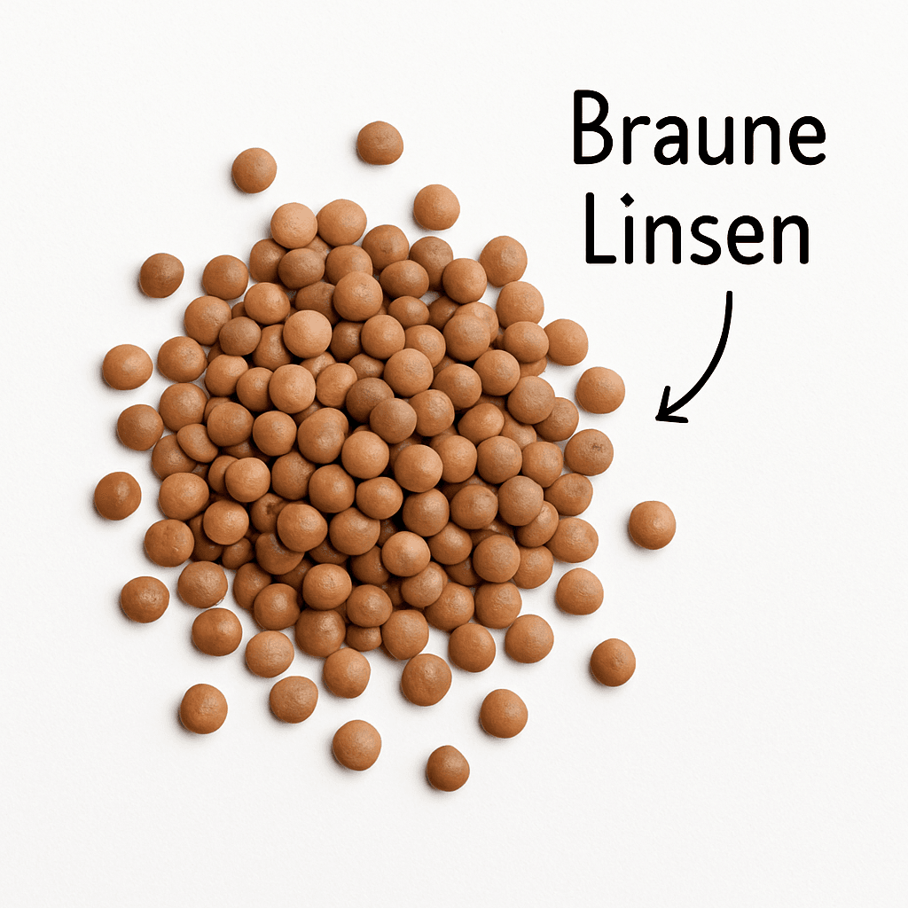 Braune Linsen