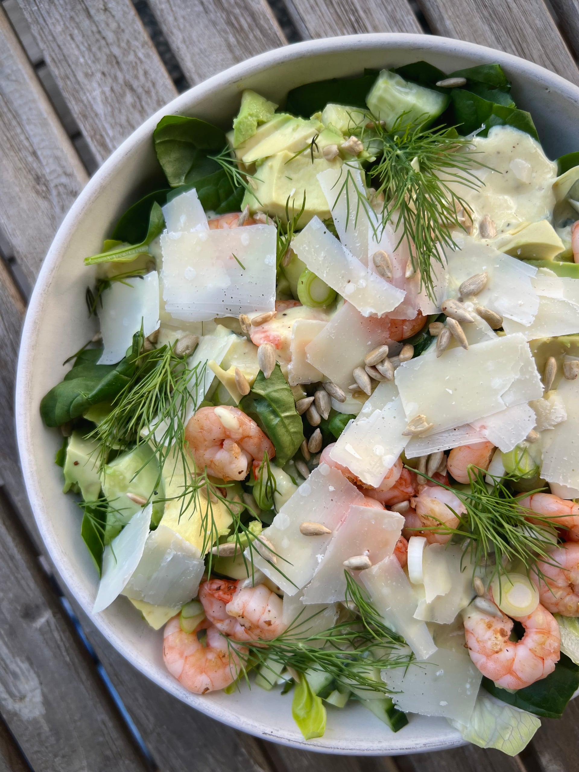 Garnelen-Caesar-Salat - Rezeptbild