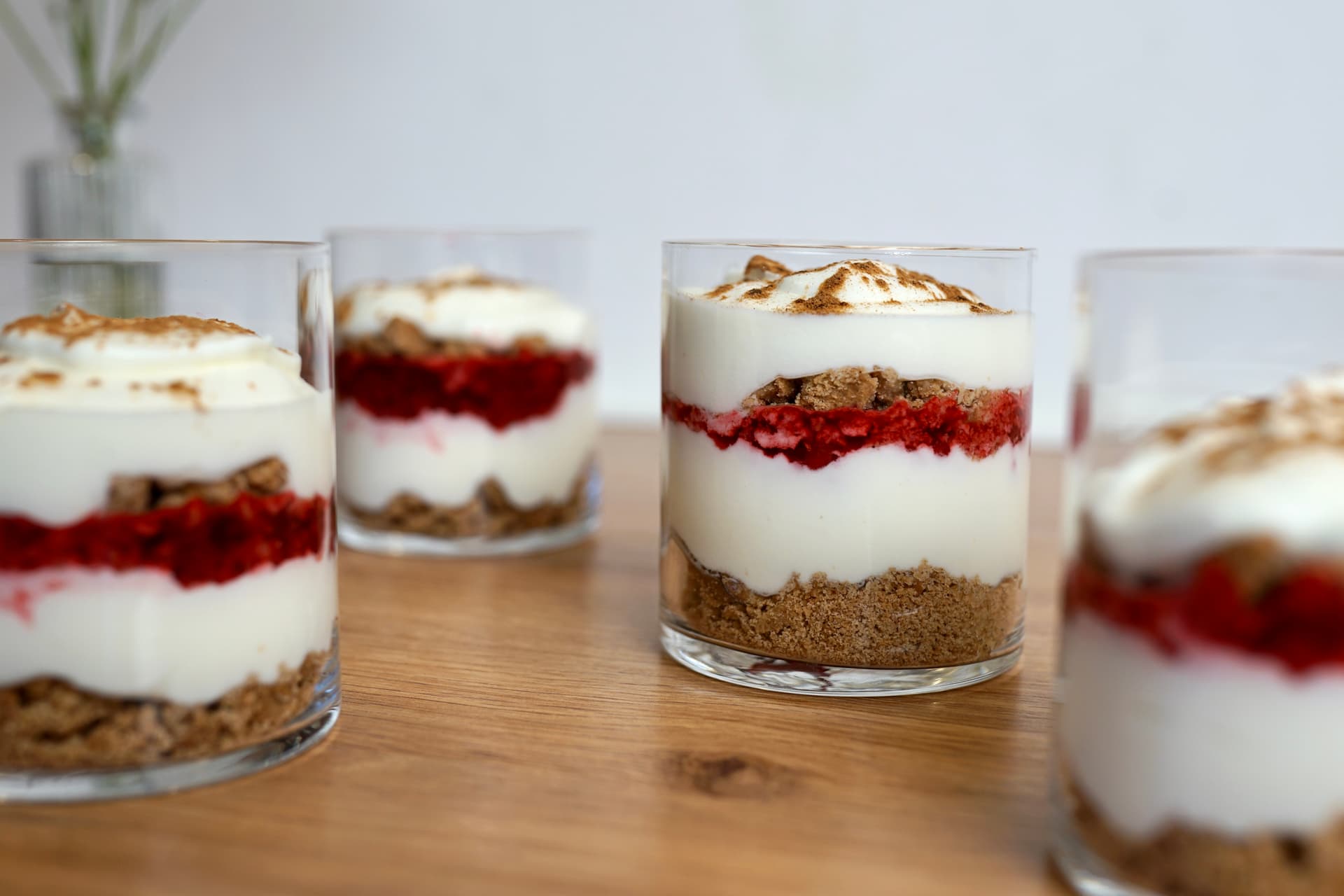 Spekulatius-Himbeer-Dessert